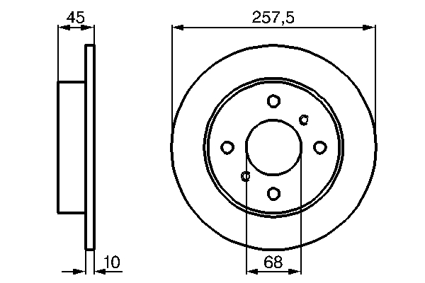 Disc frana BOSCH 0986478564