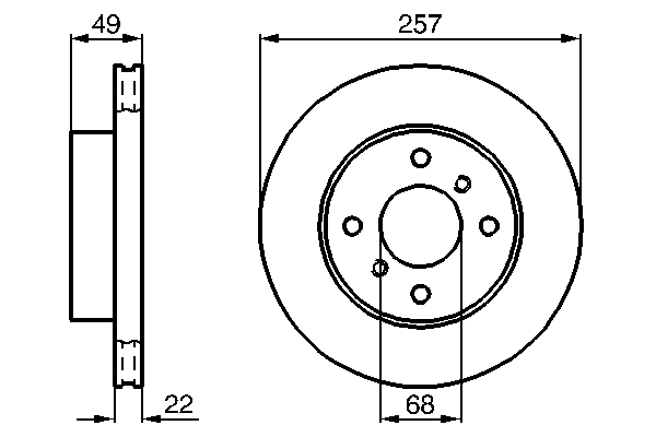 Disc frana BOSCH 0986478567