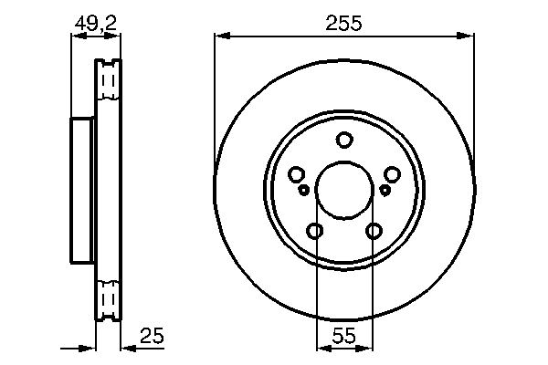 Disc frana BOSCH 0986478584