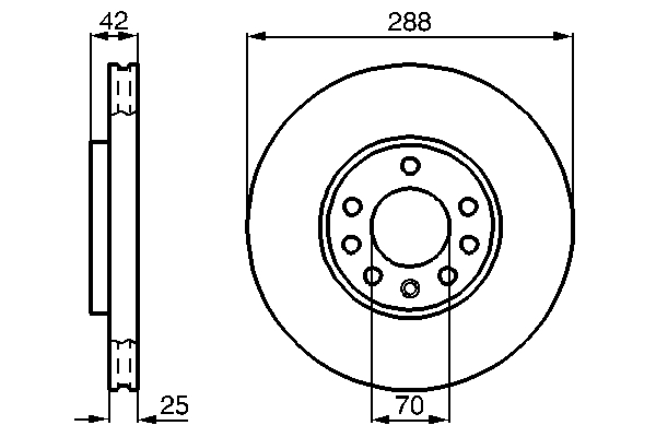 Disc frana BOSCH 0986478588