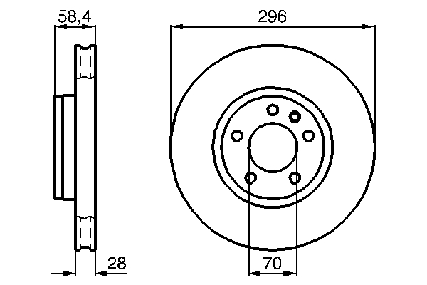 Disc frana BOSCH 0986478593