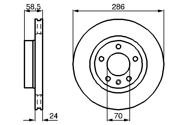 Disc frana BOSCH 0 986 478 594