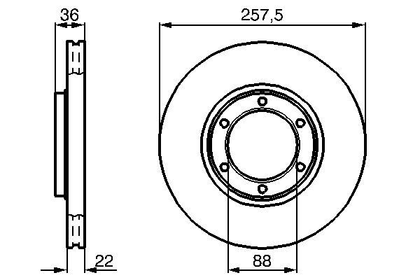 Disc frana BOSCH 0 986 478 596