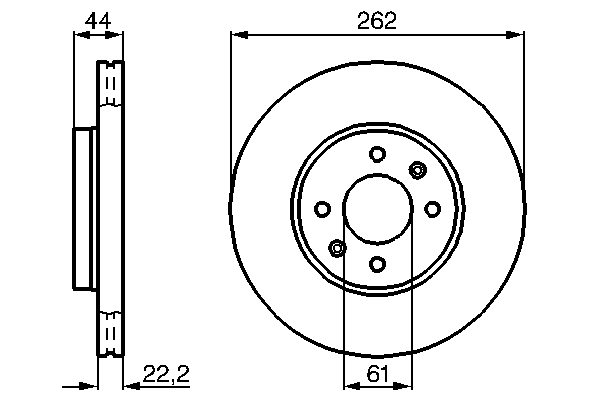 Disc frana BOSCH 0986478598