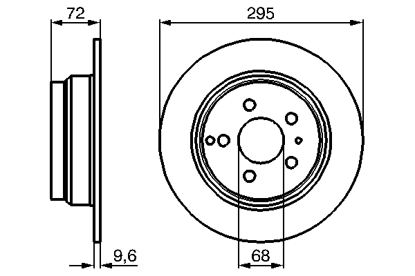 Disc frana BOSCH 0986478628
