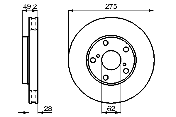 Disc frana BOSCH 0986478632