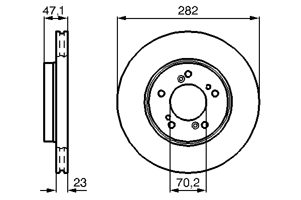 Disc frana BOSCH 0986478667