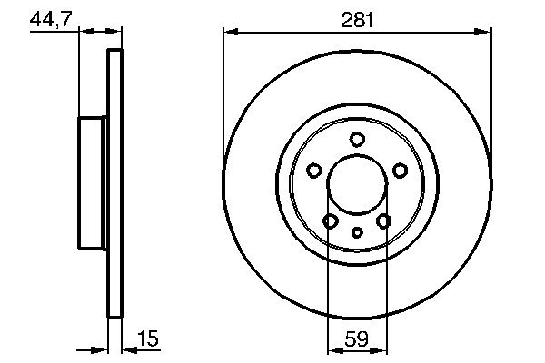 Disc frana BOSCH 0 986 478 668