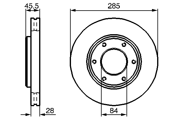 Disc frana BOSCH 0986478693