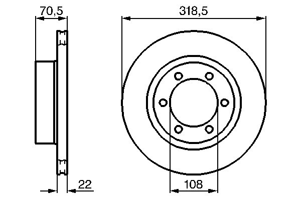 Disc frana BOSCH 0986478698
