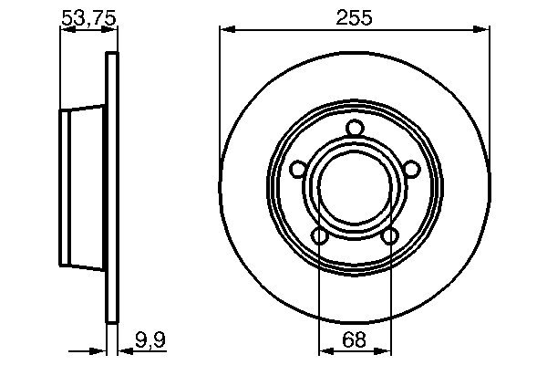 Disc frana BOSCH 0986478704