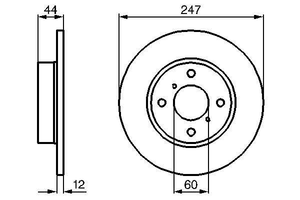 Disc frana BOSCH 0986478729