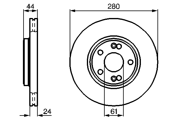 Disc frana BOSCH 0986478734