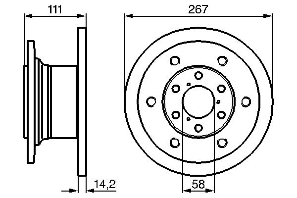 Disc frana BOSCH 0 986 478 742