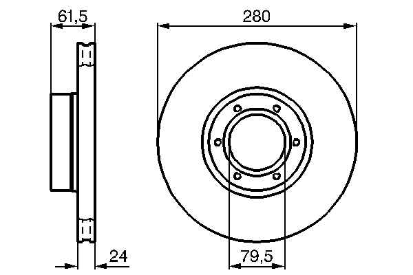 Disc frana BOSCH 0986478745