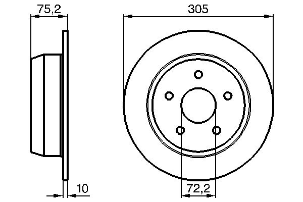Disc frana BOSCH 0986478771