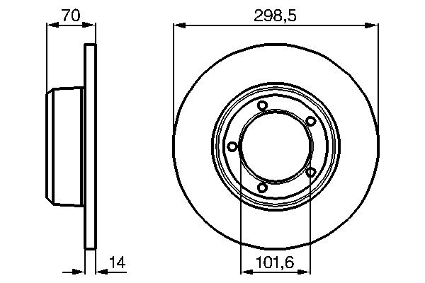 Disc frana BOSCH 0 986 478 827