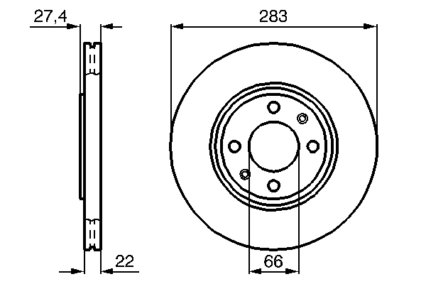 Disc frana BOSCH 0 986 478 834