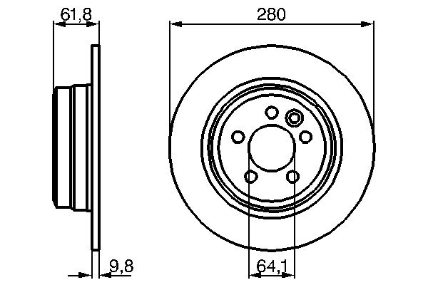 Disc frana BOSCH 0986478837