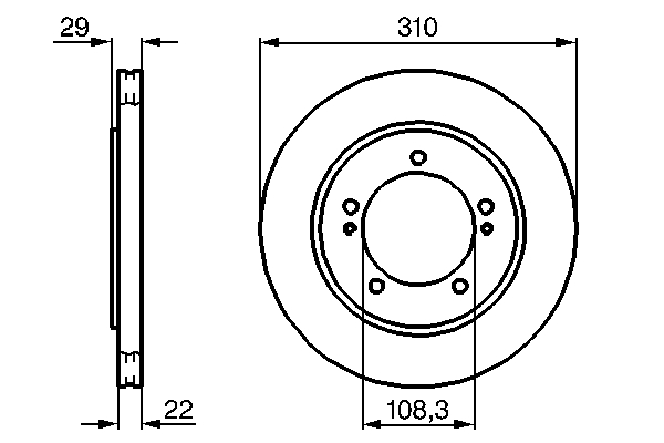 Disc frana BOSCH 0986478839