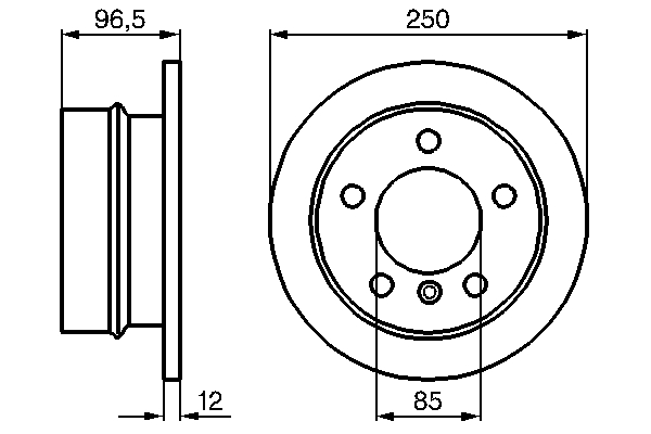 Disc frana BOSCH 0986478863