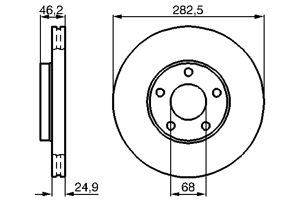 Disc frana BOSCH 0986478872