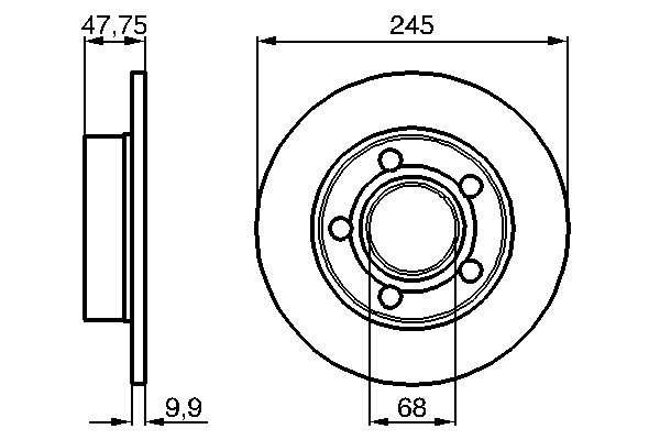 Disc frana BOSCH 0986478888