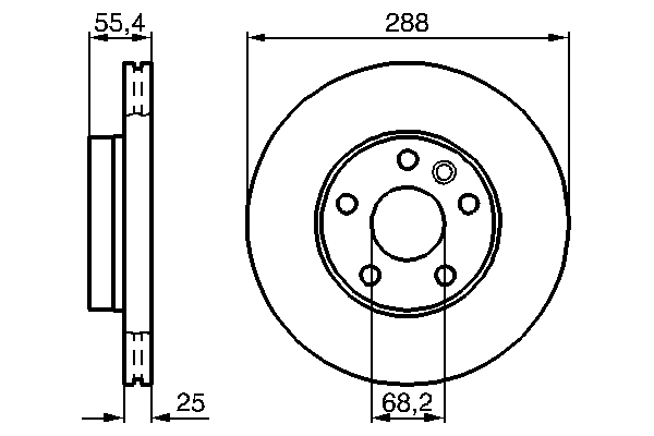 Disc frana BOSCH 0986478893