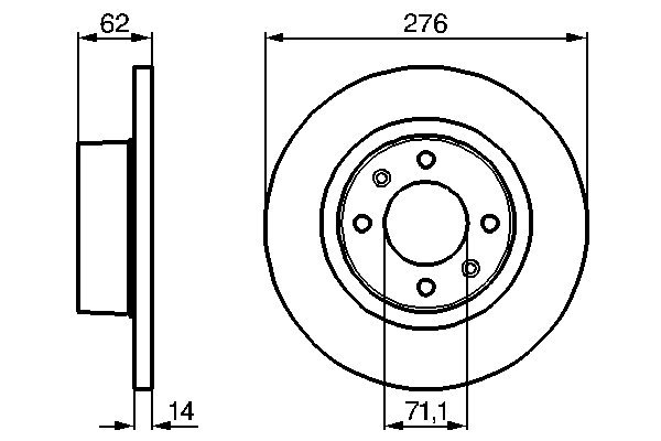 Disc frana BOSCH 0986478981