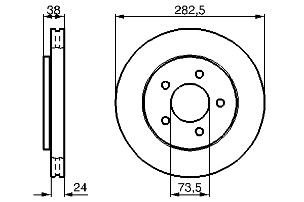 Disc frana BOSCH 0986478983