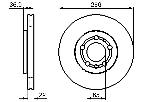 Disc frana BOSCH 0986478988
