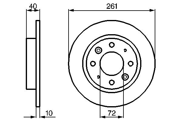 Disc frana BOSCH 0 986 479 018