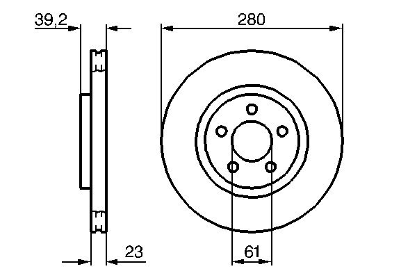 Disc frana BOSCH 0986479029