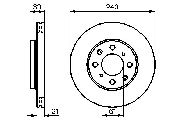 Disc frana BOSCH 0986479033