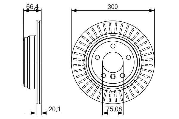 Disc frana BOSCH 0986479045