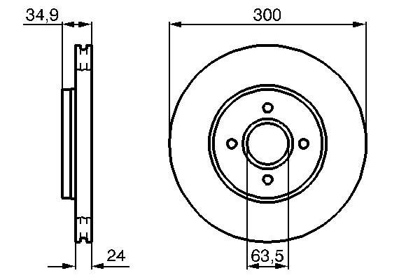 Disc frana BOSCH 0 986 479 048