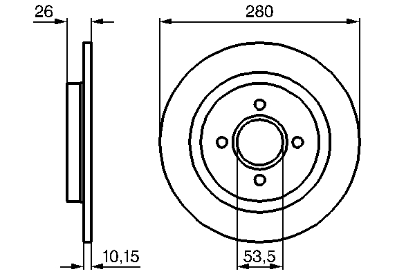 Disc frana BOSCH 0 986 479 049