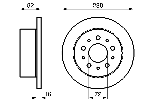 Disc frana BOSCH 0986479065