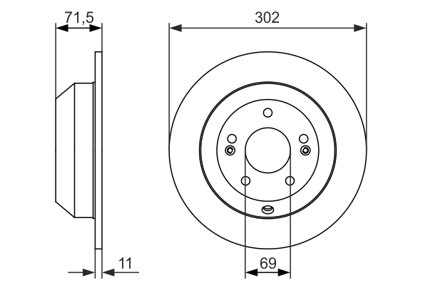 Disc frana BOSCH 0986479081