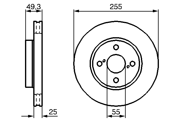 Disc frana BOSCH 0986479085
