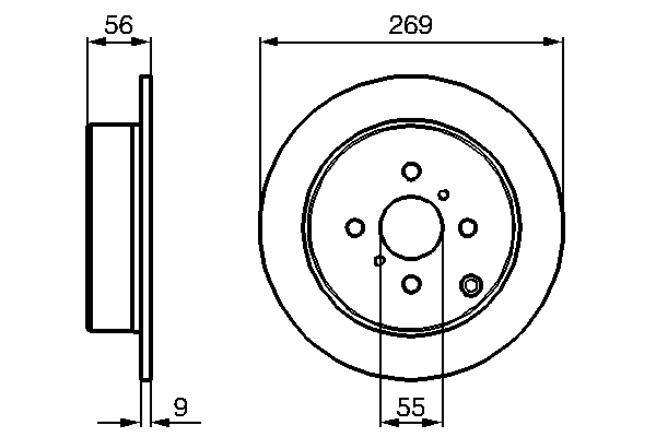 Disc frana BOSCH 0986479087
