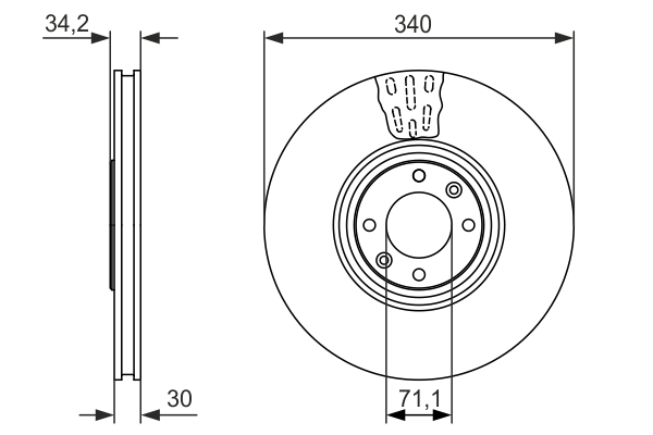 Disc frana BOSCH 0986479093