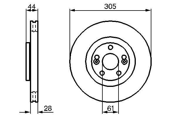 Disc frana BOSCH 0986479109