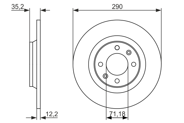 Disc frana BOSCH 0986479118