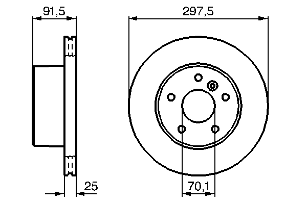 Disc frana BOSCH 0986479146