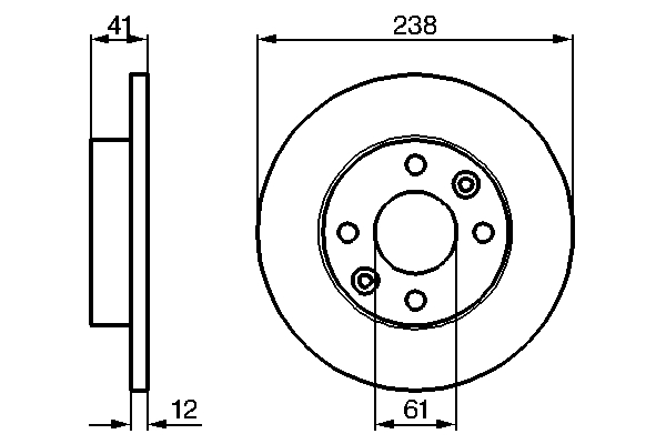 Disc frana BOSCH 0986479165