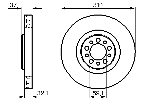Disc frana BOSCH 0986479168