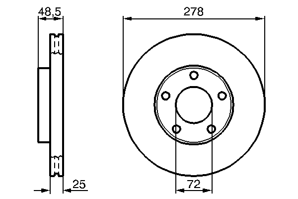 Disc frana BOSCH 0986479179