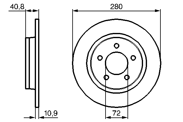 Disc frana BOSCH 0 986 479 181