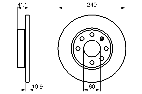 Disc frana BOSCH 0986479189